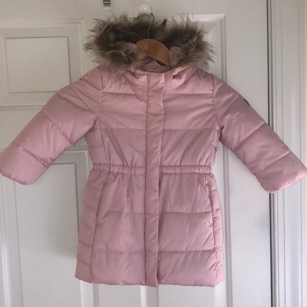 Toddler girl hooded parka